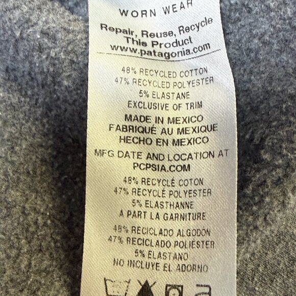 Patagonia Women’s Fitz Roy Bear Uprisal Hoody Large Gray EUC - Picture 10 of 10